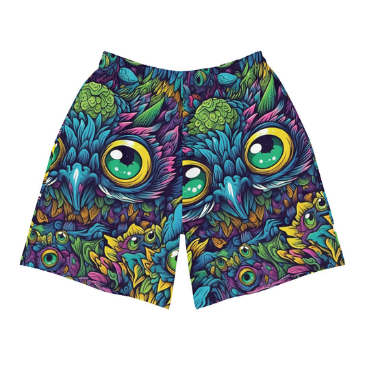 Trippy Owl Men's Recycled Athletic Shorts