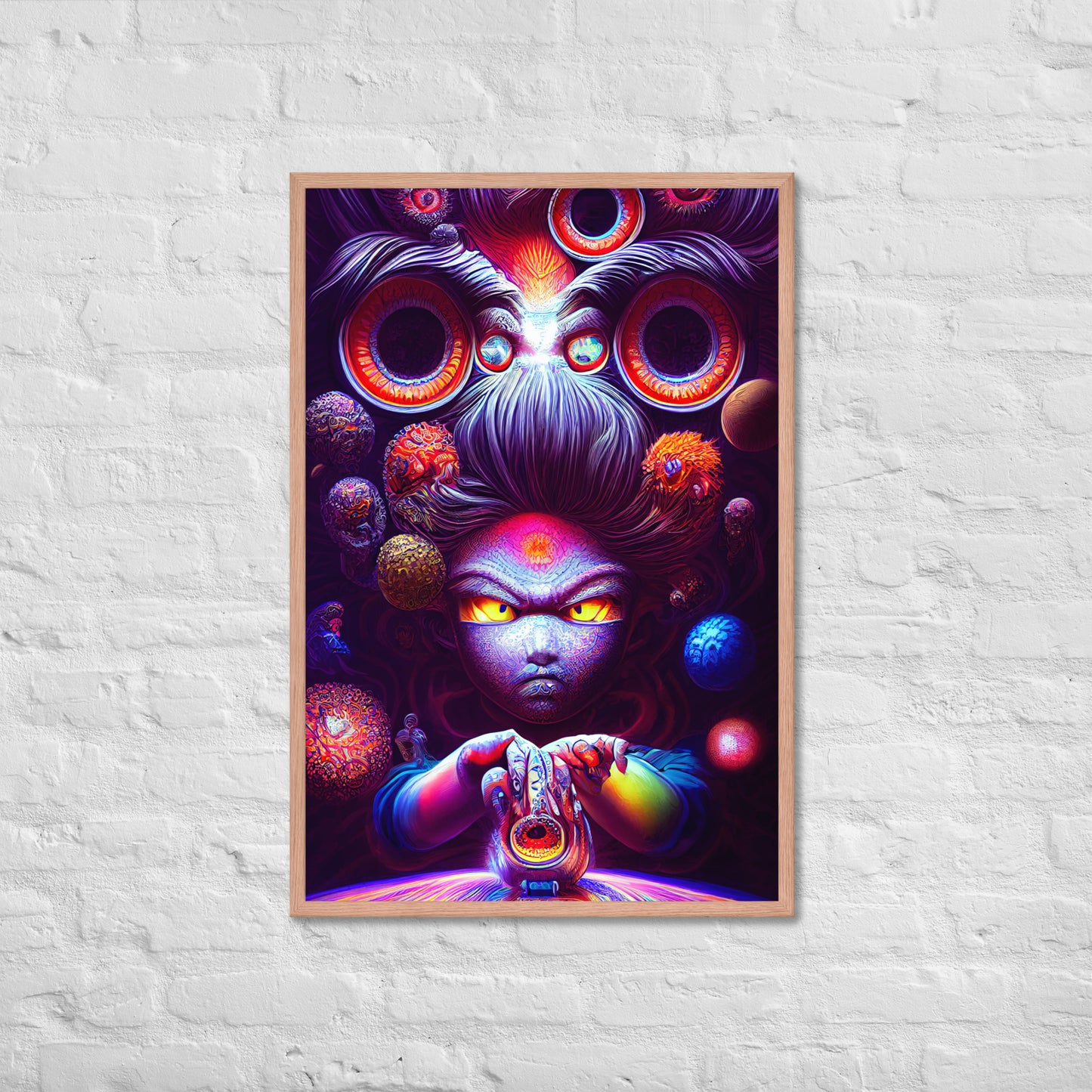 Super Saiyan in Wonderland 1.0 Framed photo paper poster