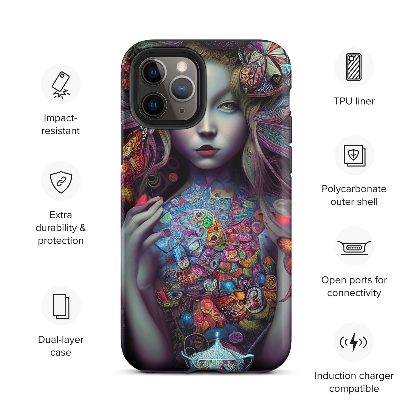 Alice in Wonderland Trippy 1.0 Tough iPhone case