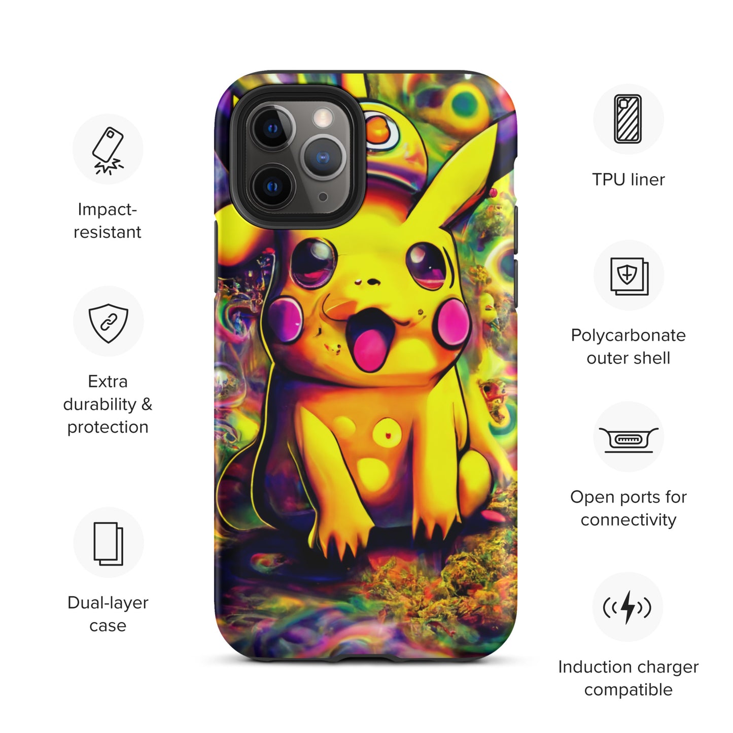 Pikachu Trip 1.0 Tough iPhone case