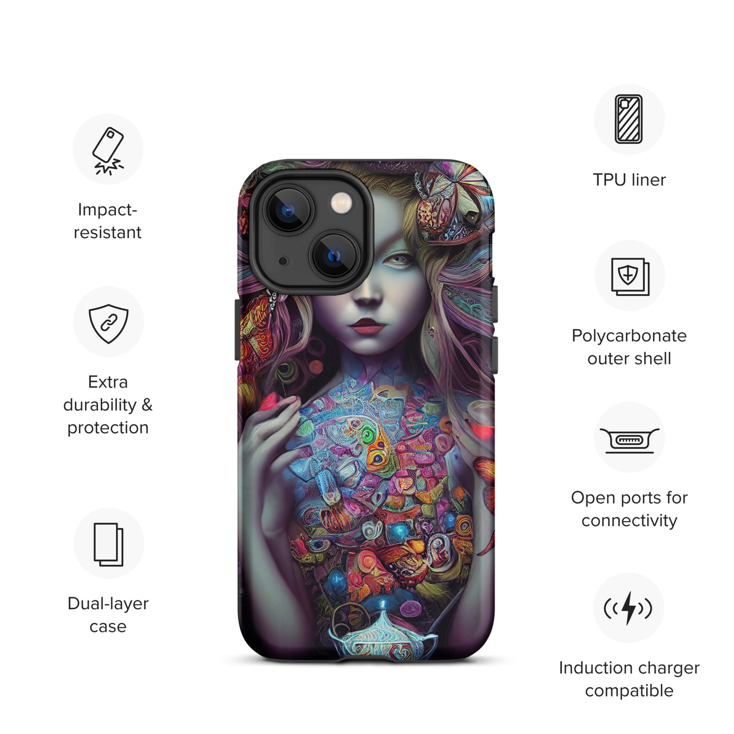 Alice in Wonderland Trippy 1.0 Tough iPhone case