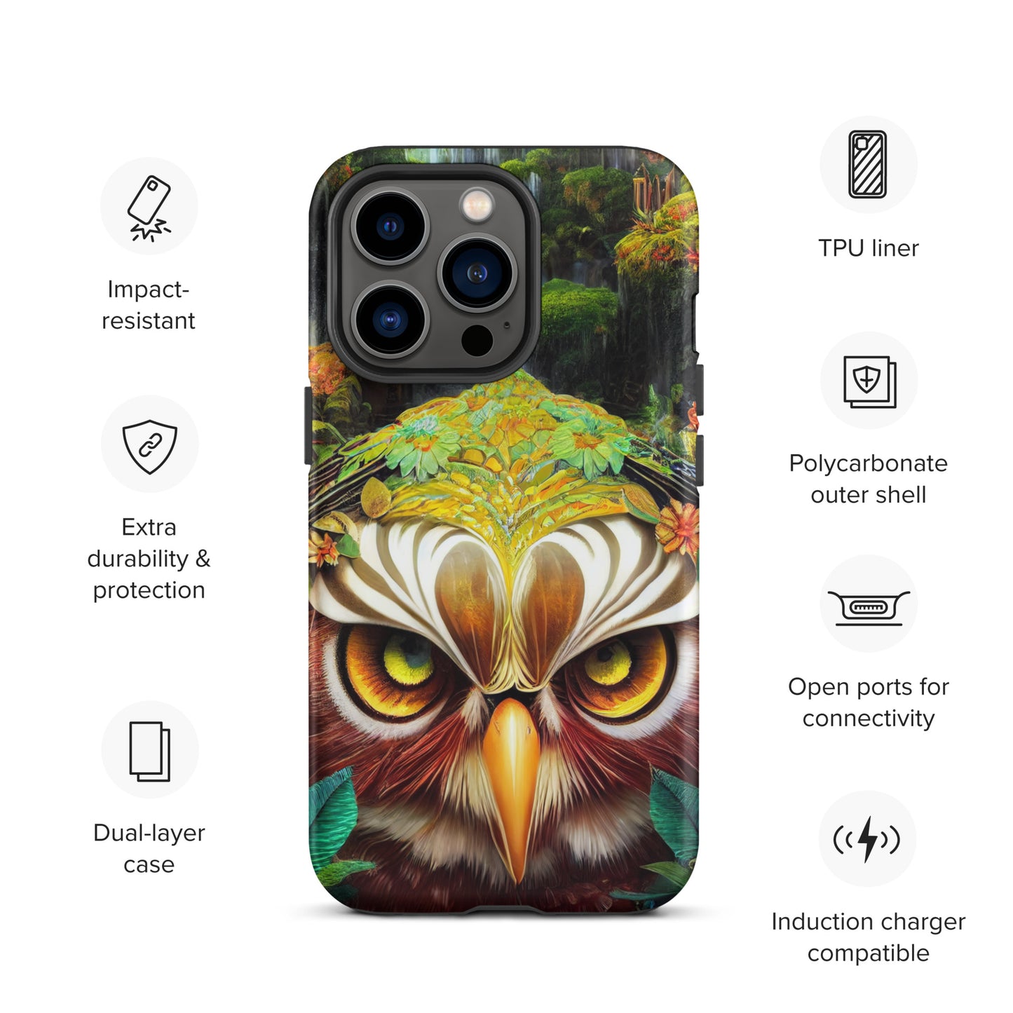 Dream Owl 1.0 Tough iPhone Case