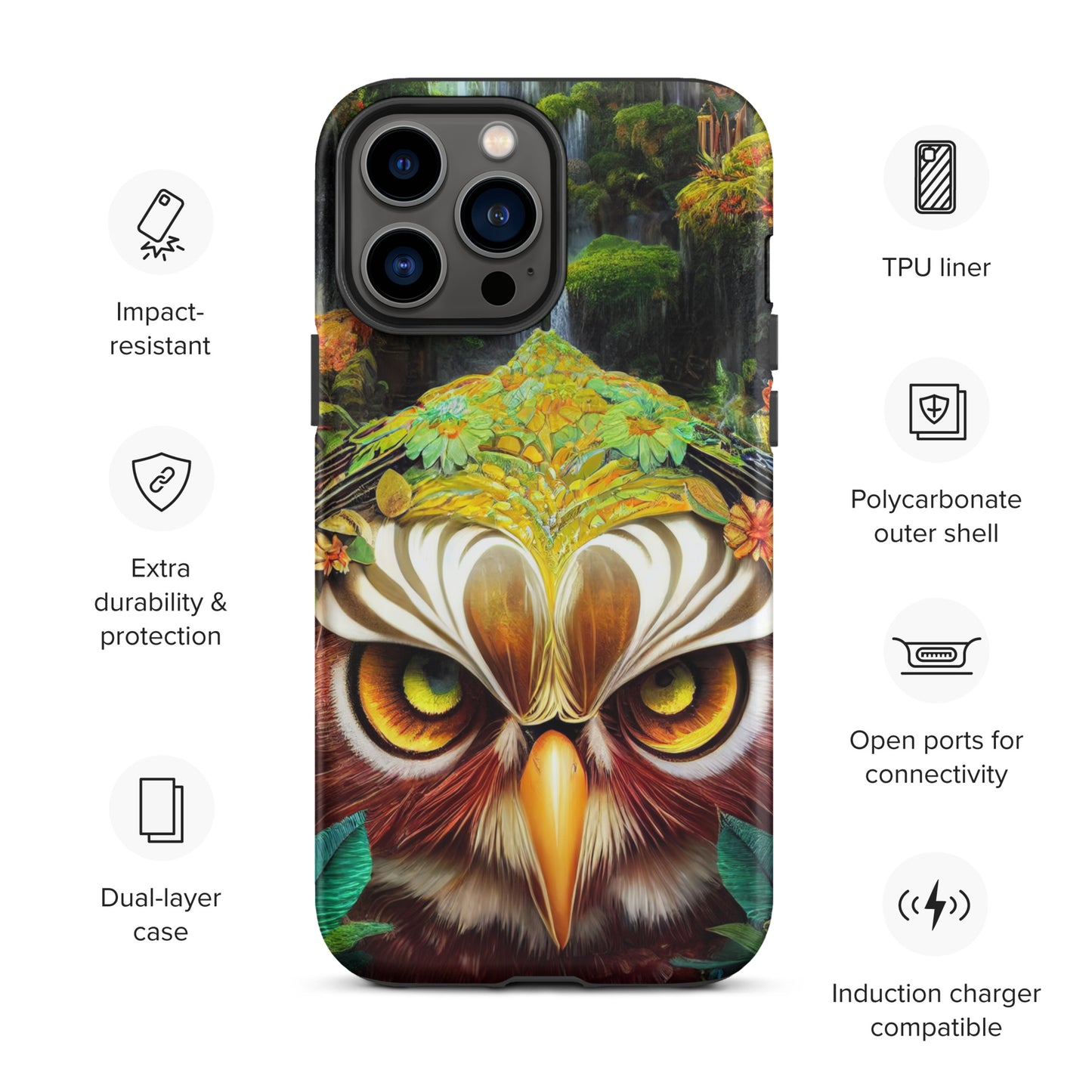 Dream Owl 1.0 Tough iPhone Case